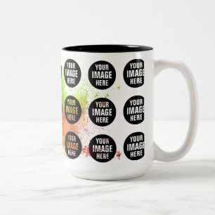 Taza Bicolor Crea tu propio tazón de café de 15 onzas