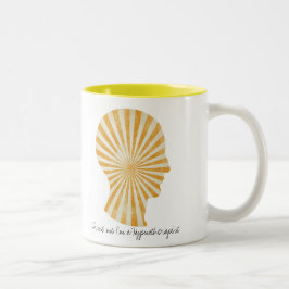 Taza Bicolor créanme, soy un remolino amarillo hipnoterapeuta