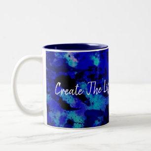 Taza Bicolor Crear la vida de tus sueños