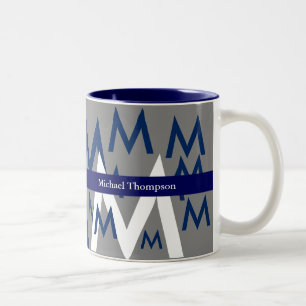 Taza Bicolor crear su propio monograma de mug