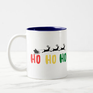 Taza Bicolor Crear tu propia música de Navidades divertidos mul