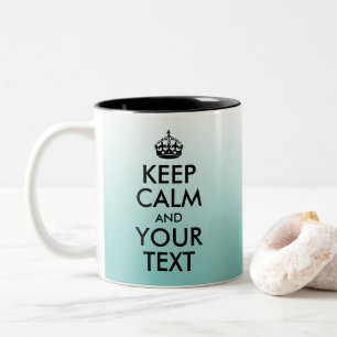 Taza Bicolor Crear un ómbre Verde azulado claro mantener la cal