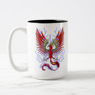 Taza Bicolor Creatura Criptica De Thunderbird