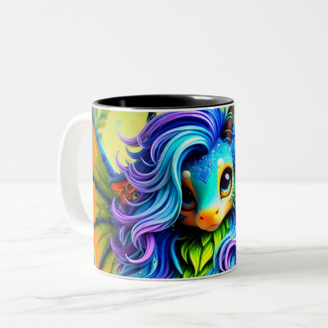 Taza Bicolor Creatura de fantasía (Anverso izquierdo)