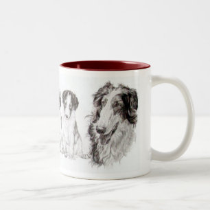 Taza Bicolor Crecer el Borzoi