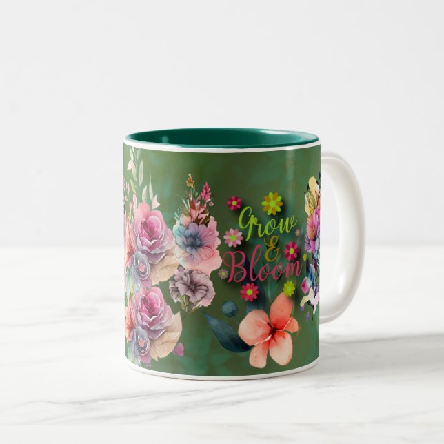 Taza Bicolor Crecer y Bloom Mug (Anverso derecho)
