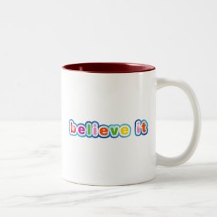 Taza Bicolor Cree en ello (Colorido)