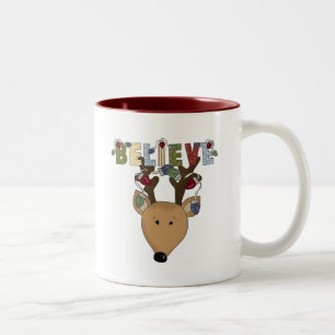 Taza Bicolor Creen renos navidades