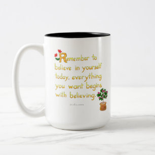 Taza Bicolor Creer En Tu Propia Mug