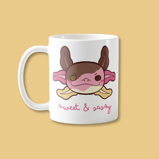 Taza Bicolor Crema de hielo napolitano dulce y sacholotl