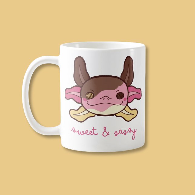 Taza Bicolor Crema de hielo napolitano dulce y sacholotl (Subido por el creador)