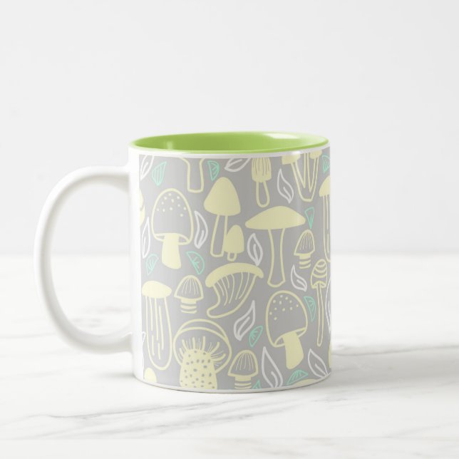 Taza Bicolor Crema gris hongo (Izquierda)