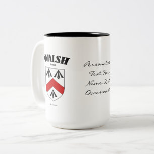 Taza Bicolor Cremallera de familia Walsh, traducción y signifi