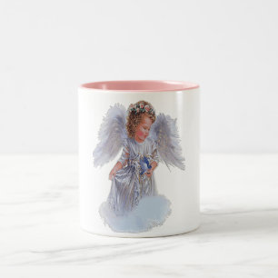 Taza Bicolor Creo en los ángeles