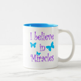 Taza Bicolor Creo en milagros