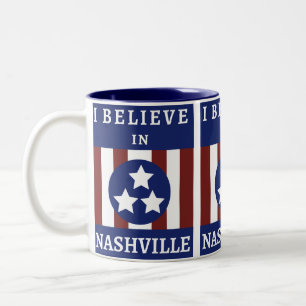 TAZA BICOLOR CREO EN NASHVILLE - ¡Y SE NOTA!