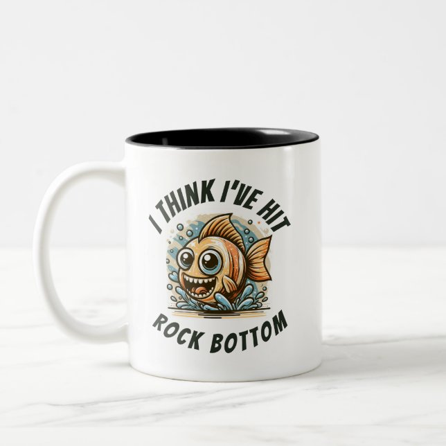 Taza Bicolor Creo que he tocado fondo (Izquierda)