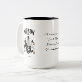 Taza Bicolor Crest, traducción y significado de la familia Wils