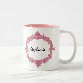 Taza Bicolor Criada del nombre de encargo V01 del estilo del