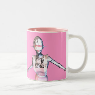 Taza Bicolor criada robot