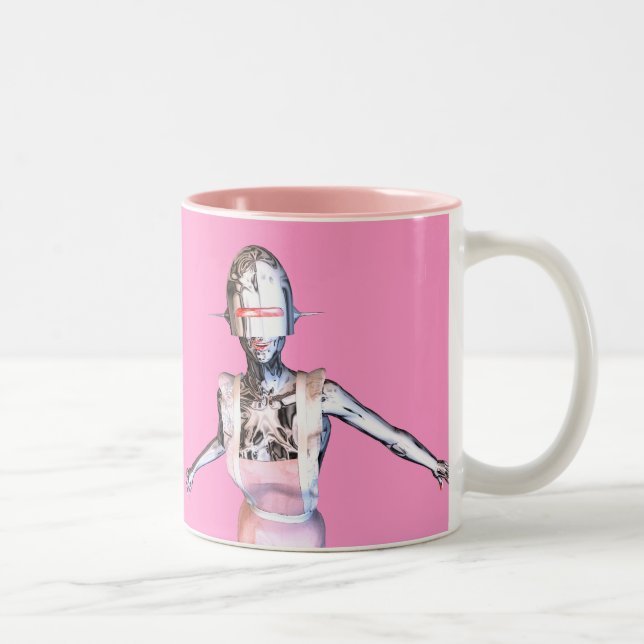 Taza Bicolor criada robot (Derecha)
