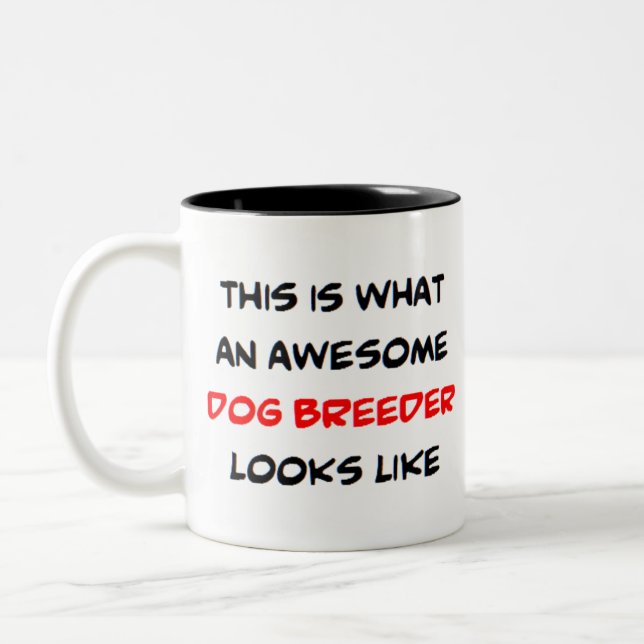 Taza Bicolor criador de perros, impresionante (Izquierda)