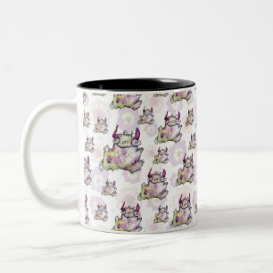 Taza Bicolor Criatura mágica de jogging feliz
