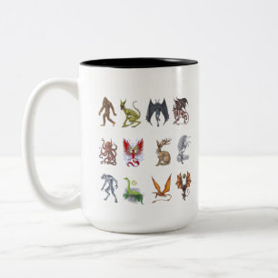 Taza Bicolor Criaturas criptozoológicas