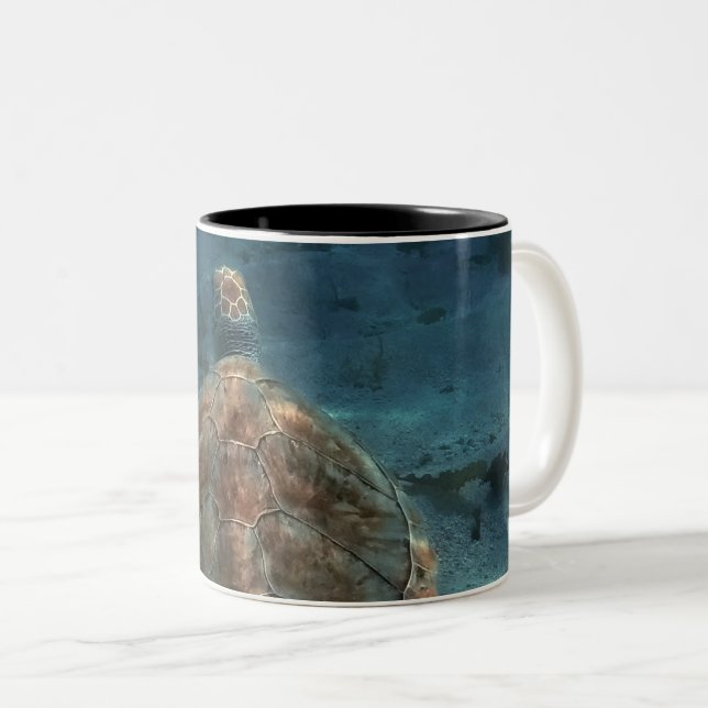 Taza Bicolor Criaturas marinas de Guay (Anverso derecho)