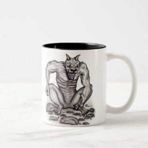 Taza Bicolor Criaturas mixtas - Trola, Golem y Diablo