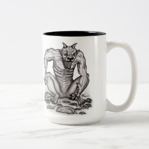Taza Bicolor Criaturas mixtas - Trola, Golem y Diablo