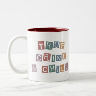 Taza Bicolor Crimen verdadero y escalofrío   Programa Junkie s