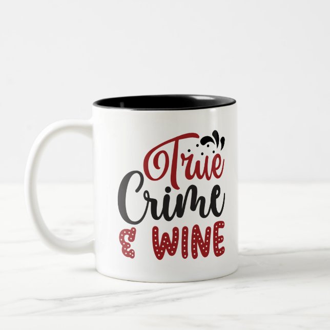 Taza Bicolor Crimen verdadero y vino (Izquierda)