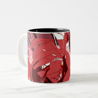 Taza Bicolor Crimson Whispers Coffee Mug