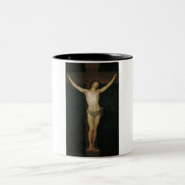 Taza Bicolor Cristo crucificado (Jesús en la cruz) (de Goya)
