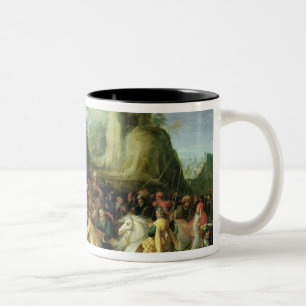 Taza Bicolor Cristo en el camino al Calvary