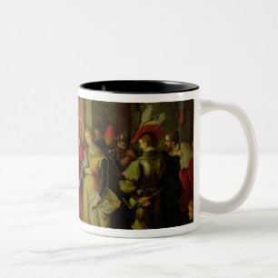Taza Bicolor Cristo y el adulterio admitido mujer