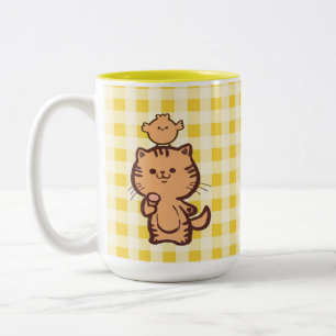 Taza Bicolor Cristóbal y pollo