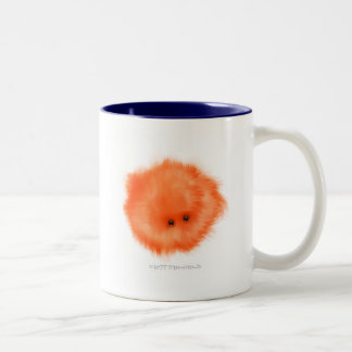 Taza Bicolor Critter anaranjado de la recortadora de chapas del