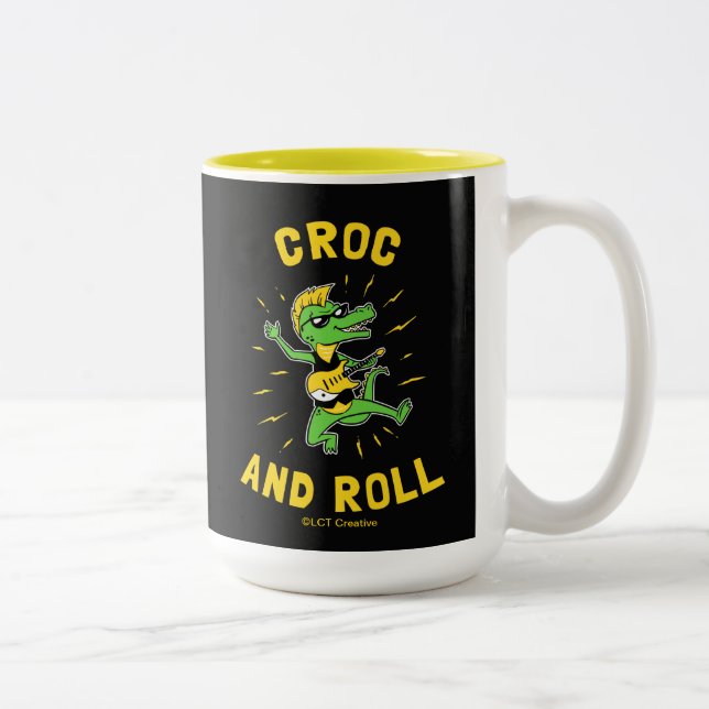 Taza Bicolor Croc Y Rollo (Derecha)
