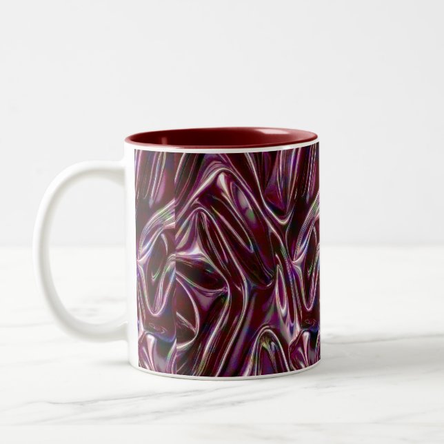 Taza Bicolor cromo borgoña (Izquierda)