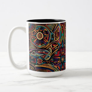 Taza Bicolor "Crónica de los antiguos" de zafiro cultural 444 m