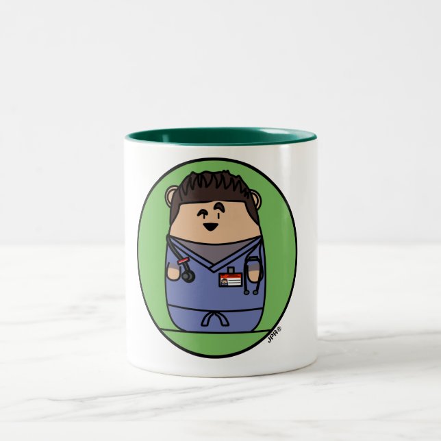 Taza Bicolor Croquepisco friega el hámster (Centro)