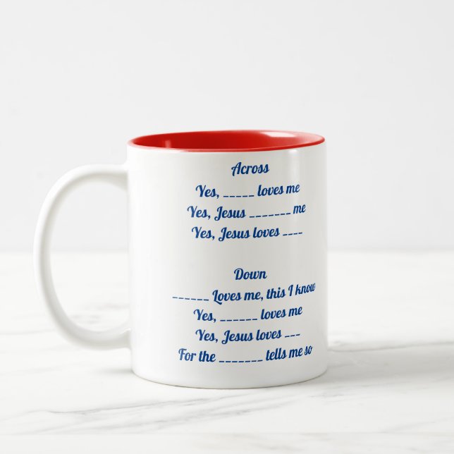 Taza Bicolor Crossword (Izquierda)