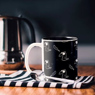 Taza Bicolor Crow Edgar Allan Poe Mug