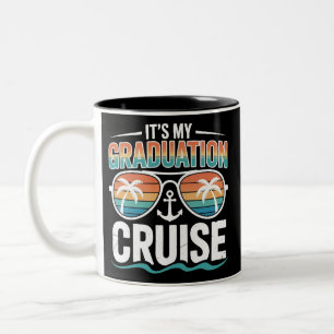 Taza Bicolor Crucero de graduación grupo coincidente viaje fami