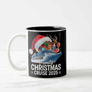 Taza Bicolor Crucero de Navidad Familiar 2025 Coincidiendo con