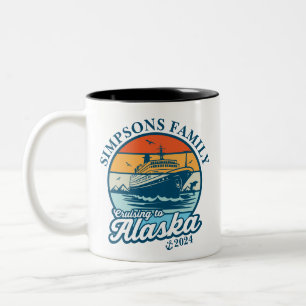 Taza Bicolor Cruceros a la familia Personalizado de Alaska