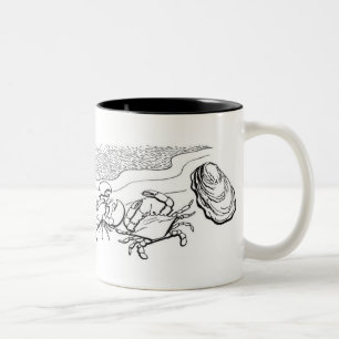 Taza Bicolor Crustáceos