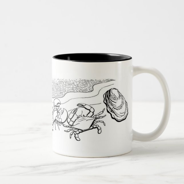 Taza Bicolor Crustáceos (Derecha)